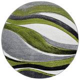 Safavieh Hollywood 5'-3" x 5'-3" Rug in Grey / Green