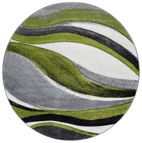 Safavieh Hollywood 5'-3" x 5'-3" Rug in Grey / Green