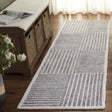 Safavieh Abstract 2'-3" x 8'-0" Rug in Ivory / Grey