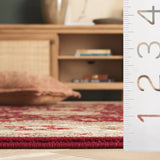 Safavieh Lyndhurst 4'-0" x 6'-0" Rug in Red / Ivory