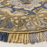 Safavieh Blossom 6'-0" x 6'-0" Rug in Gold / Blue