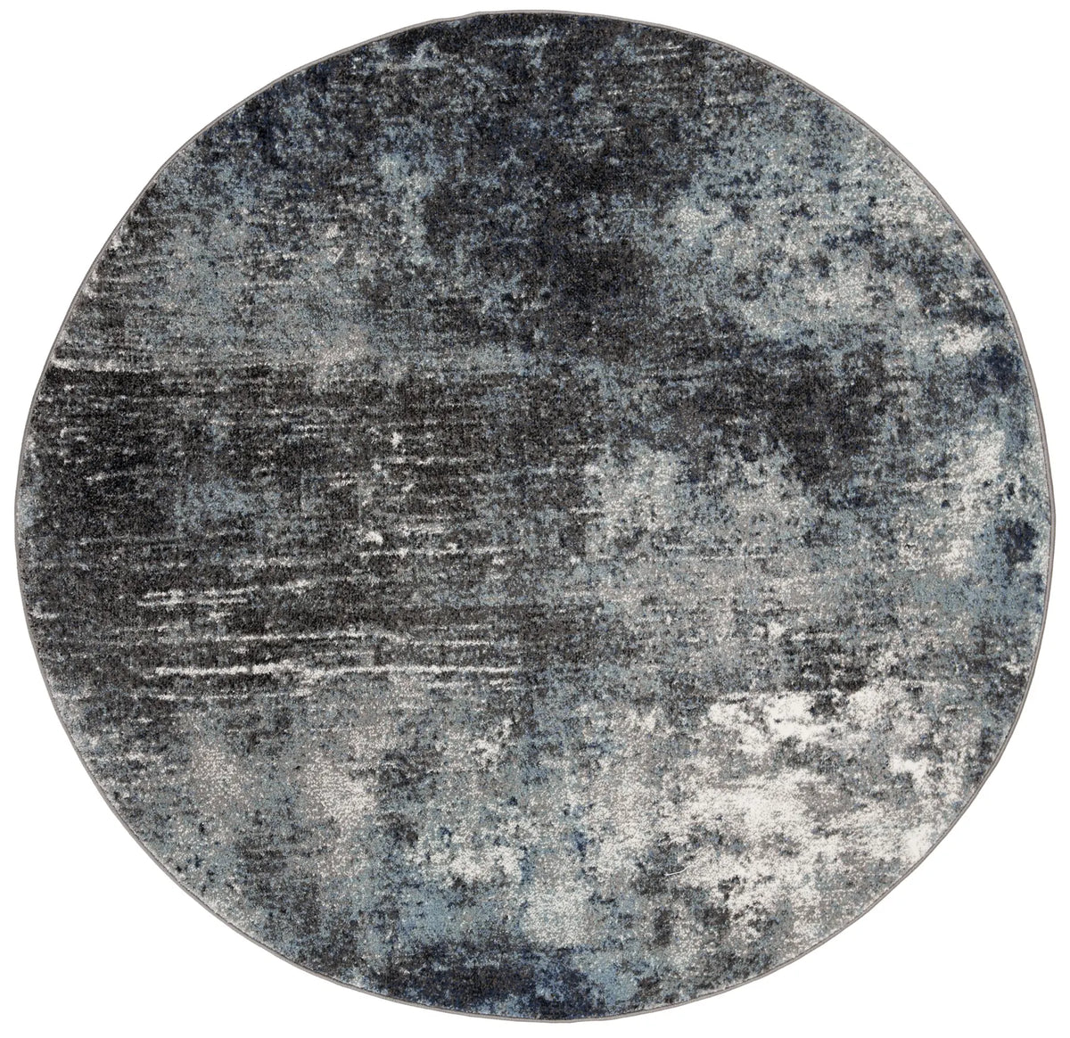 Safavieh Galaxy 5'-3" x 5'-3" Rug in Charcoal / Blue