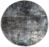 Safavieh Galaxy 5'-3" x 5'-3" Rug in Charcoal / Blue