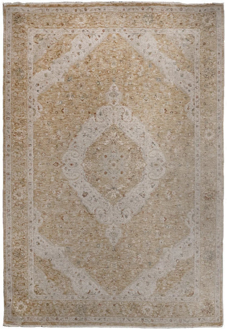 Dynamic Rugs Hudson 1479 Power Loomed Traditional Gold/Cream Rug - Rectangular