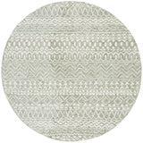 Safavieh Micro-Loop 5'-0" x 5'-0" Rug in Sage / Ivory