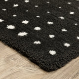 Oriental Weavers Sphinx GALILEO GAL04 Black Geometric Rugs - corner detail