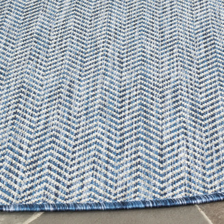Safavieh Courtyard 10'-0" x 10'-0" Rug in Navy / Grey