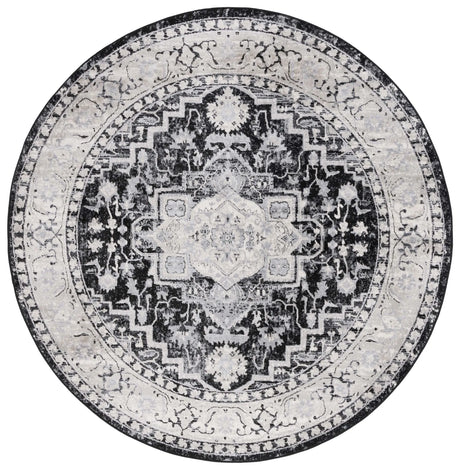 Safavieh Brentwood 6'-7" x 6'-7" Rug in Black / Grey