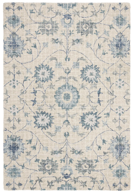Safavieh Blossom 4'-0" x 6'-0" Rug in Silver / Blue