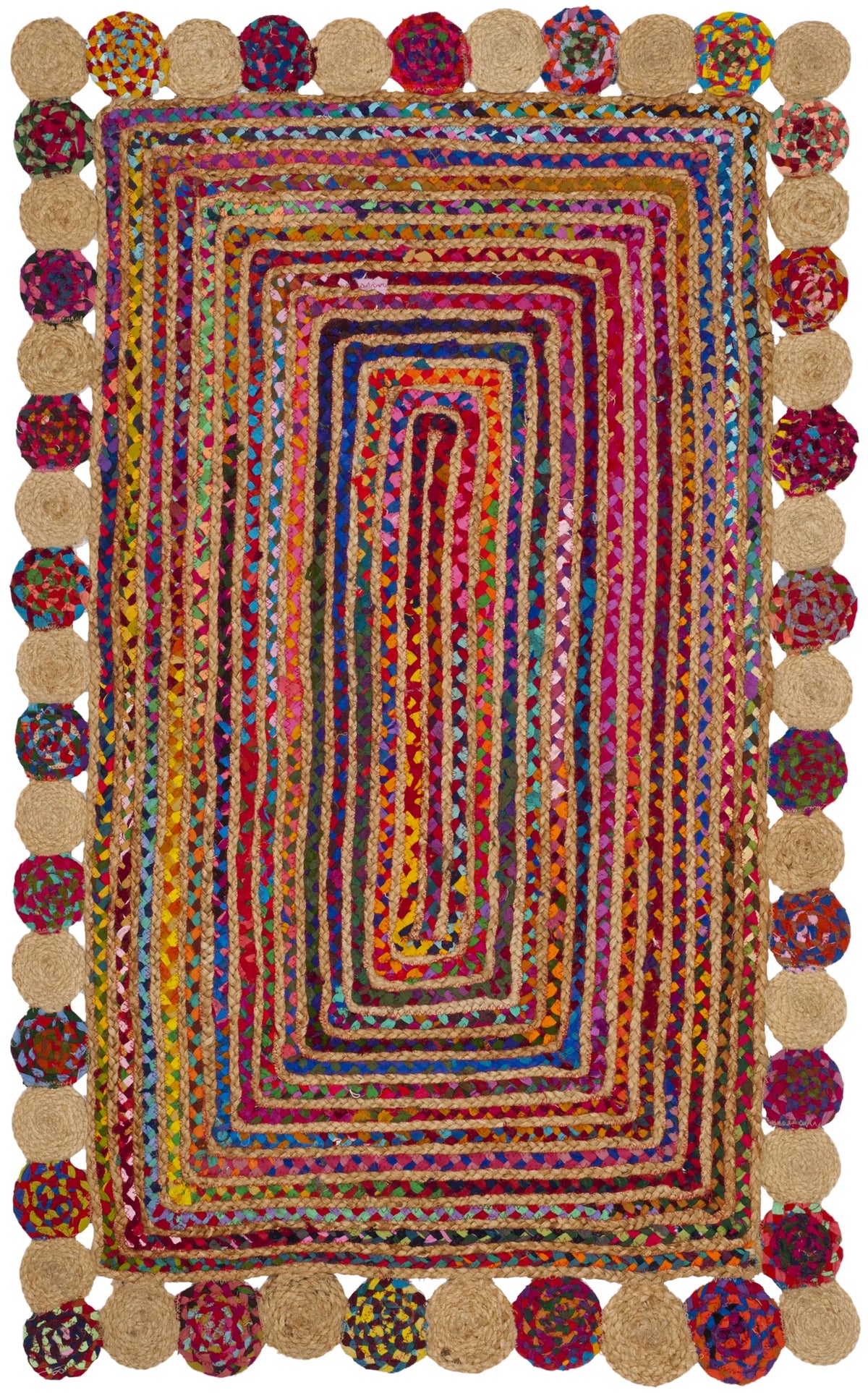 Safavieh Cape Cod 3'-0" x 5'-0" Rug in Red / Multi