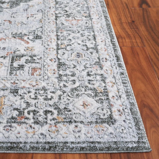 Safavieh Scarlett 400 4'-0" x 6'-0" Rug in Green / Ivory Rust