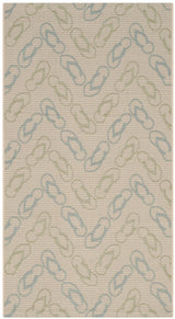 Safavieh Courtyard 2'-7" x 5'-0" Rug in Beige / Aqua