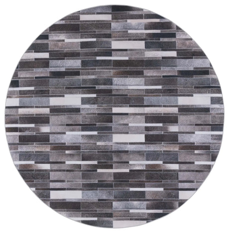 Safavieh Faux Hide 6'-0" x 6'-0" Rug in Ivory / Grey