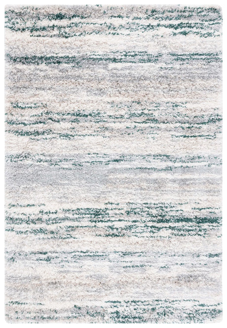 Safavieh Fontana Shag  800 4'-0" x 6'-0" Rug in Ivory / Green