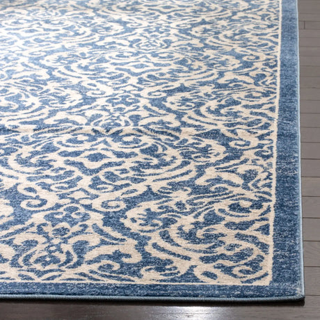 Safavieh Brentwood 4'-0" x 6'-0" Rug in Navy / Creme
