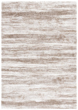Safavieh Penelope Shag 4'-0" x 6'-0" Rug in Taupe / Ivory