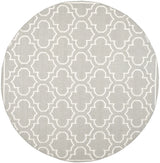 Safavieh Dhurries 7'-0" x 7'-0" Rug in Grey / Ivory