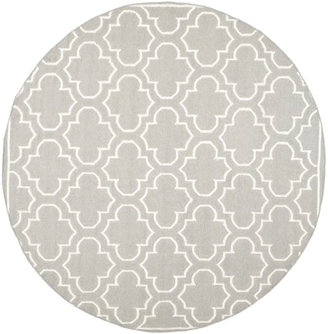 Safavieh Dhurries 7'-0" x 7'-0" Rug in Grey / Ivory