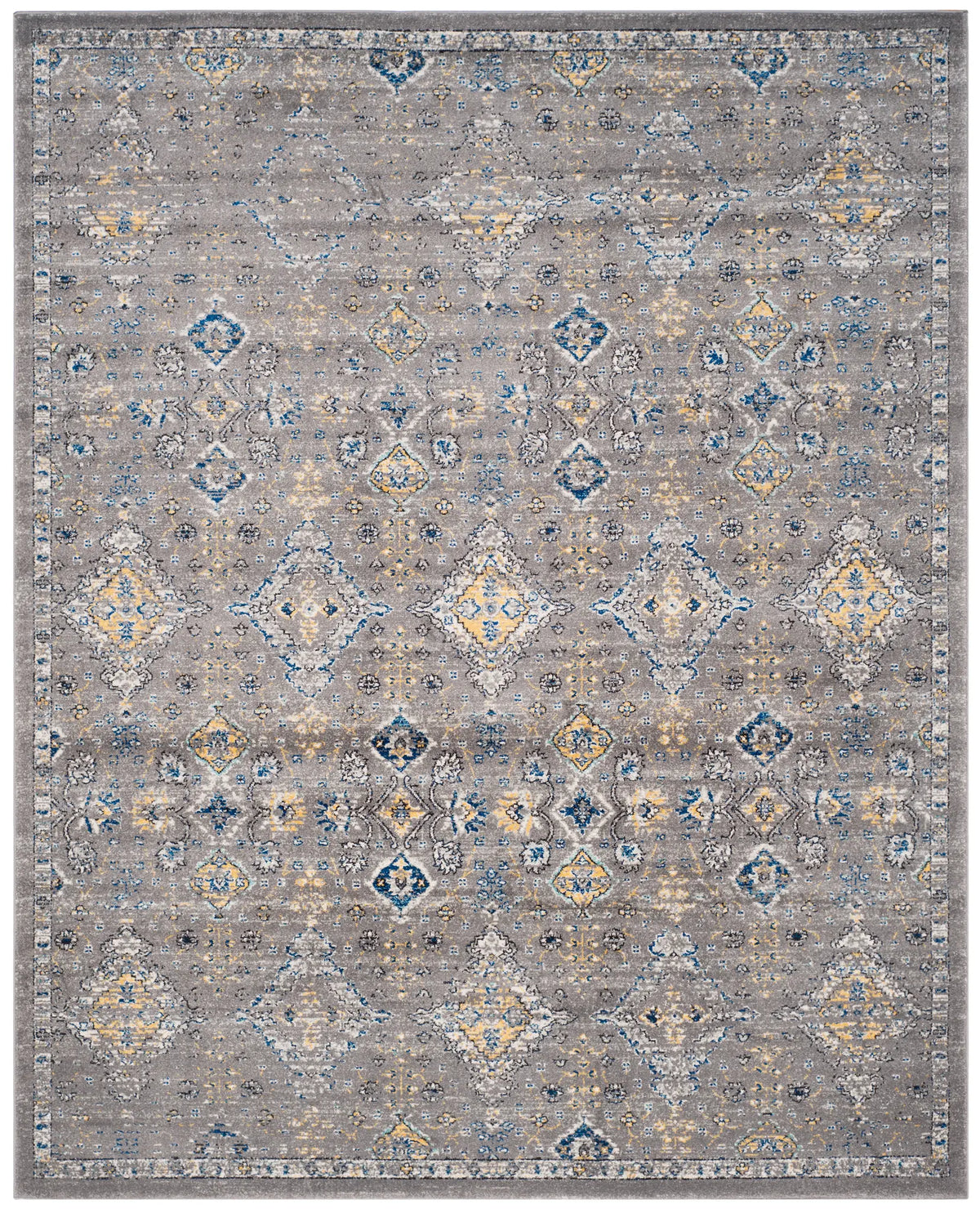 Safavieh Evoke 10'-0" x 14'-0" Rug in Dark Grey / Yellow