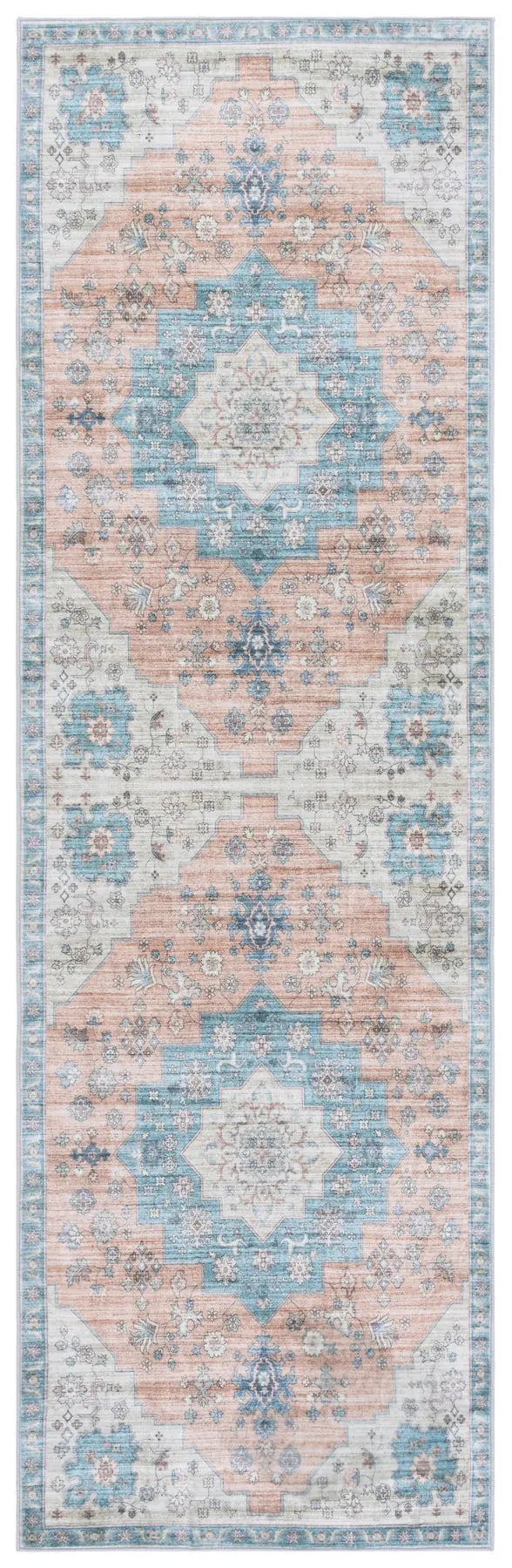 Safavieh Arizona 2'-6" x 8'-0" Rug in Light Brown / Teal