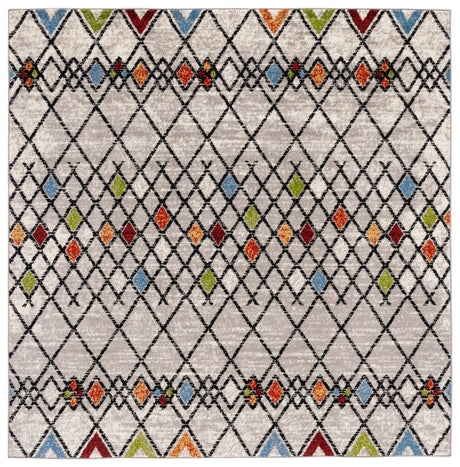 Safavieh Amsterdam 6'-7" x 6'-7" Rug in Beige / Blue