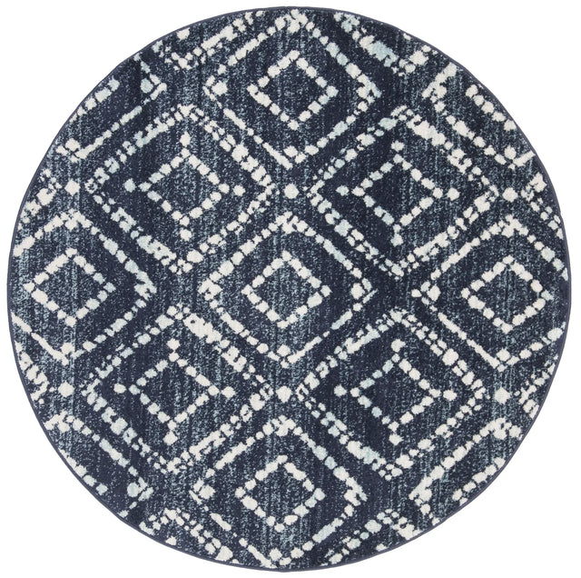 Safavieh Adirondack 6'-0" x 6'-0" Rug in Navy / Ivory
