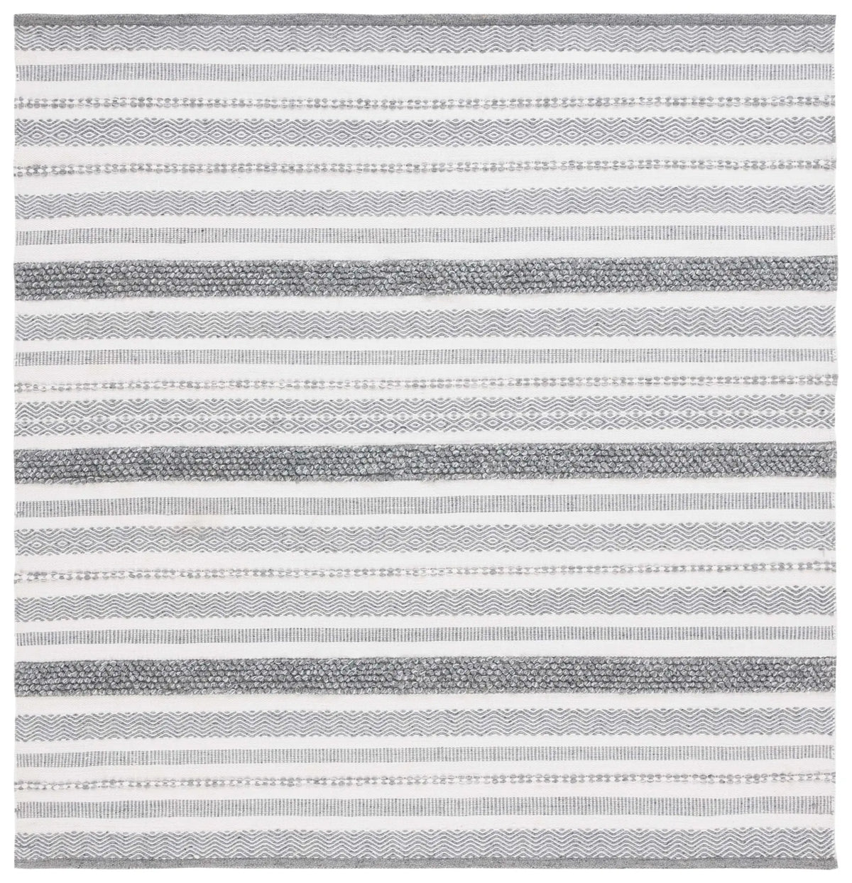 Safavieh Kilim 6'-0" x 6'-0" Rug in Silver / Ivory