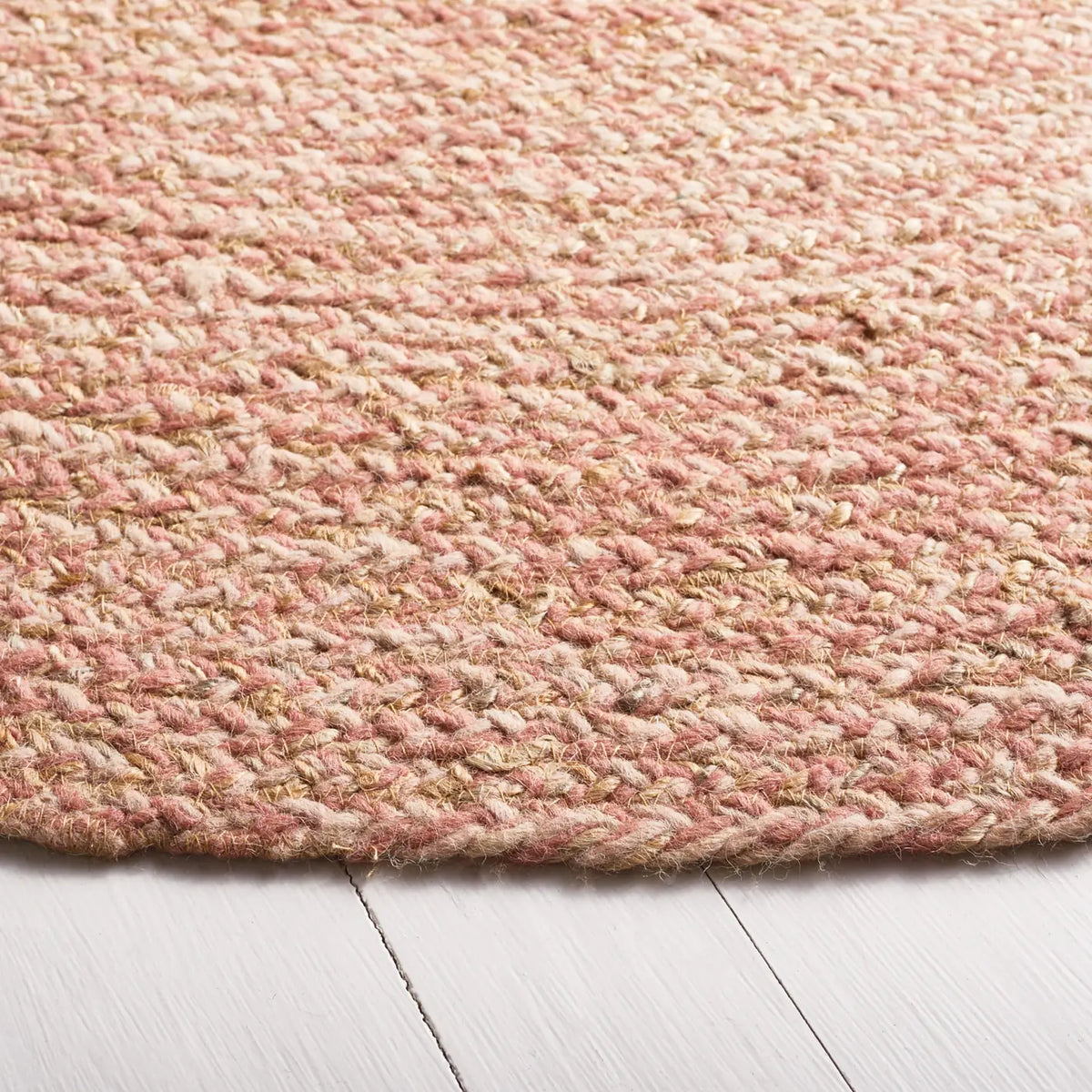 Safavieh Natural Fiber 6'-0" x 6'-0" Rug in Pink / Natural