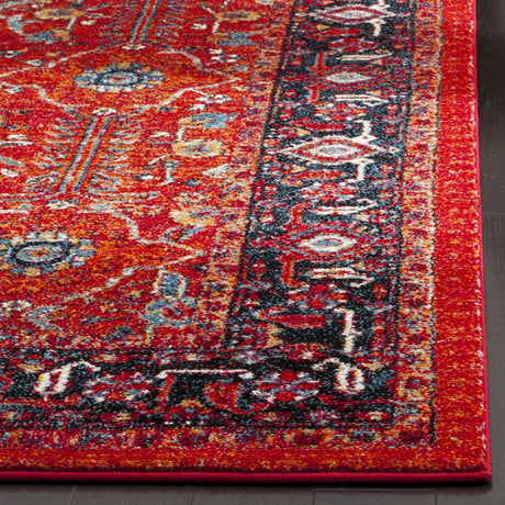 Safavieh Vintage Hamadan 4'-0" x 6'-0" Rug in Orange / Navy