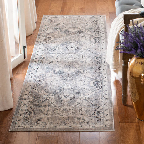 Safavieh Vintage Persian 2'-2" x 8'-0" Rug in Grey / Blue