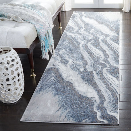 Safavieh Craft 2'-3" x 10'-0" Rug in Blue / Grey