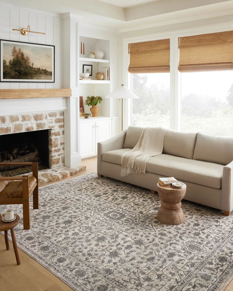 Loloi Sorrento Sor-01 Mist/Charcoal Rug - room scene 2