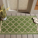 Safavieh Courtyard 2'-0" x 3'-7" Rug in Green / Beige
