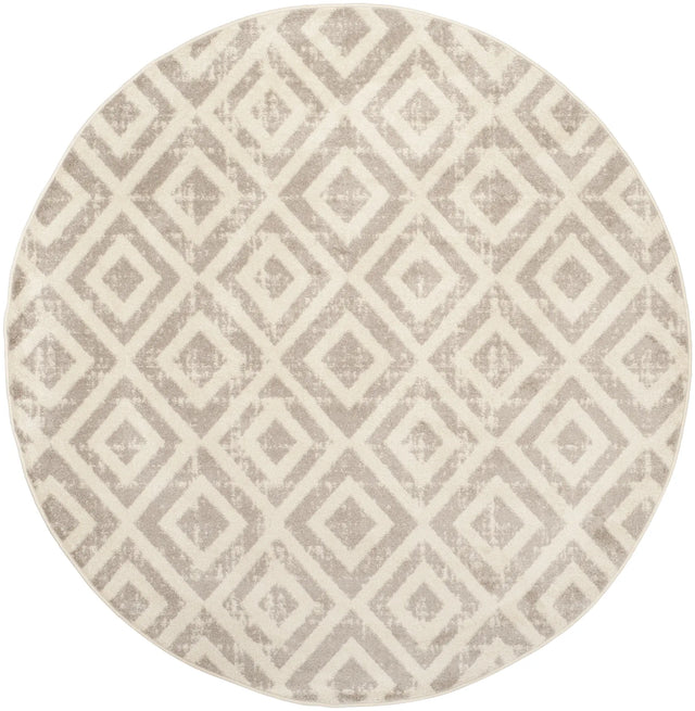 Safavieh Amsterdam 5'-1" x 5'-1" Rug in Ivory / Mauve