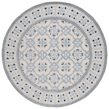 Safavieh Bella 7'-0" x 7'-0" Rug in Ivory / Blue