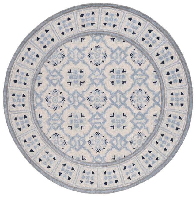 Safavieh Bella 7'-0" x 7'-0" Rug in Ivory / Blue