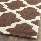 Safavieh Cambridge 8'-0" x 10'-0" Rug in Dark Brown / Ivory