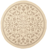 Safavieh Courtyard 6'-7" x 6'-7" Rug in Natural / Brown