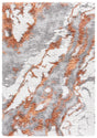 Safavieh Horizon Shag 800 4'-0" x 6'-0" Rug in Grey / Rust