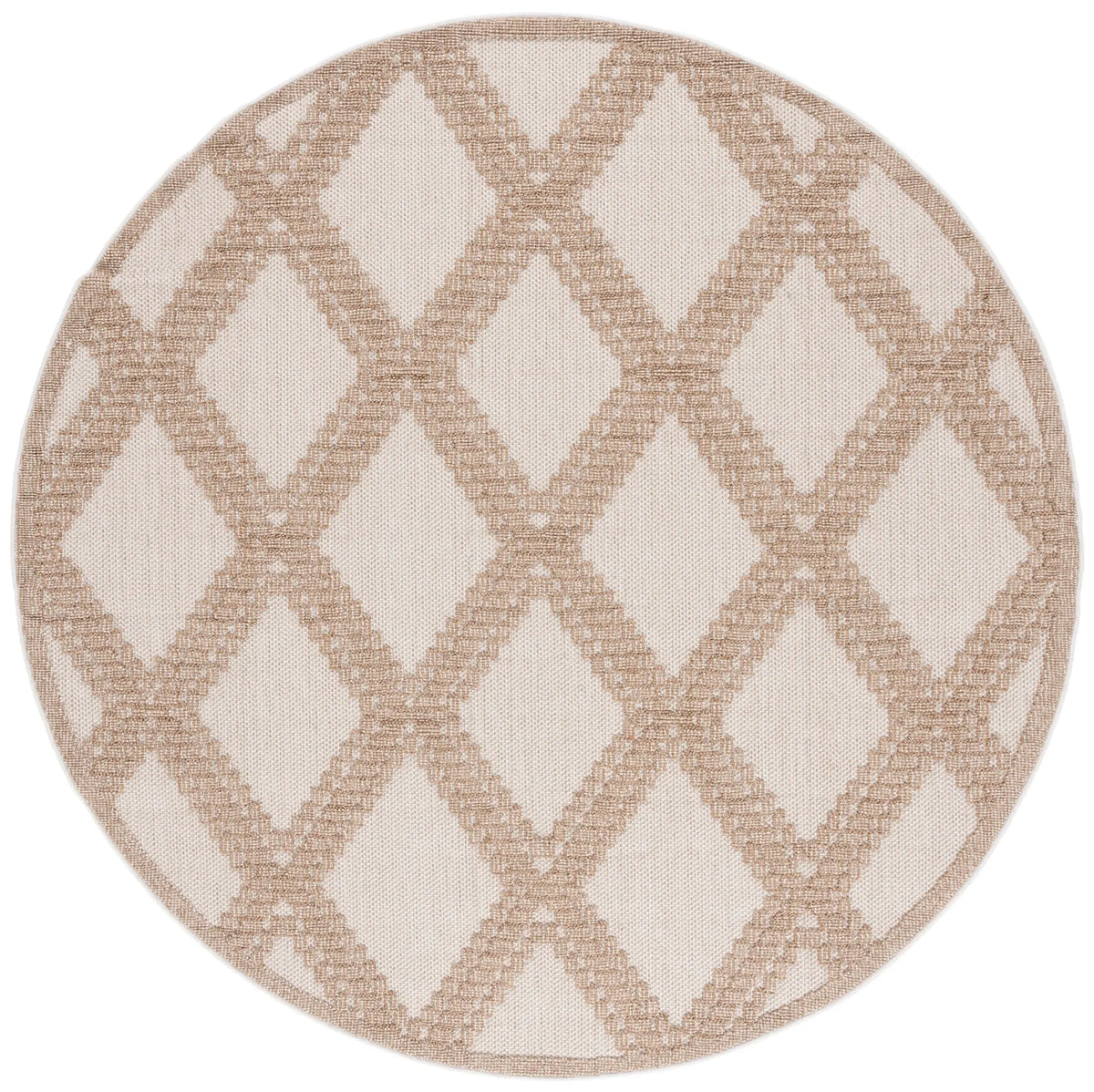 Safavieh Martha Stewart Global 6'-7" x 6'-7" Rug in Beige / Brown
