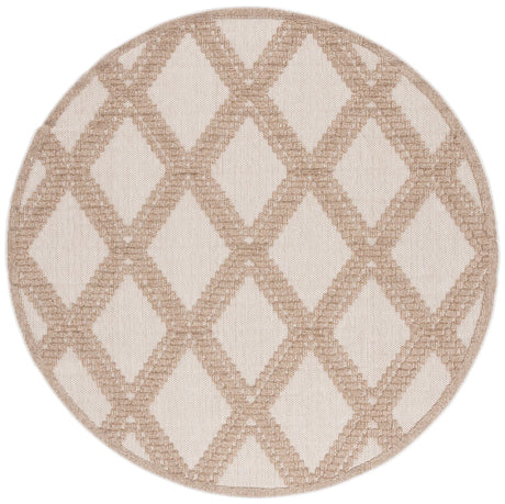 Safavieh Martha Stewart Global 6'-7" x 6'-7" Rug in Beige / Brown