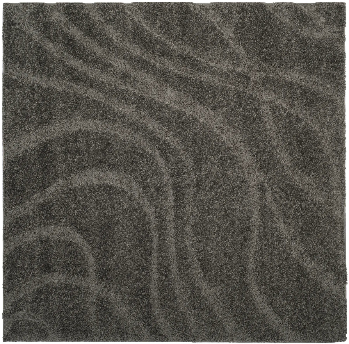 Safavieh Florida Shag 6'-7" x 6'-7" Rug in Grey / Grey