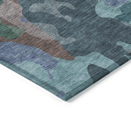 Addison Chantille ACN2161 Modern Machine Made Transitional Teal Rug