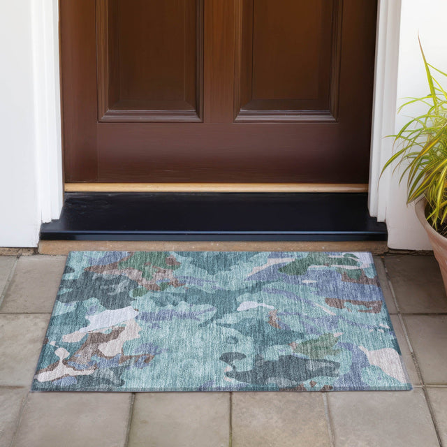Addison Chantille ACN2161 Modern Machine Made Transitional Teal Rug