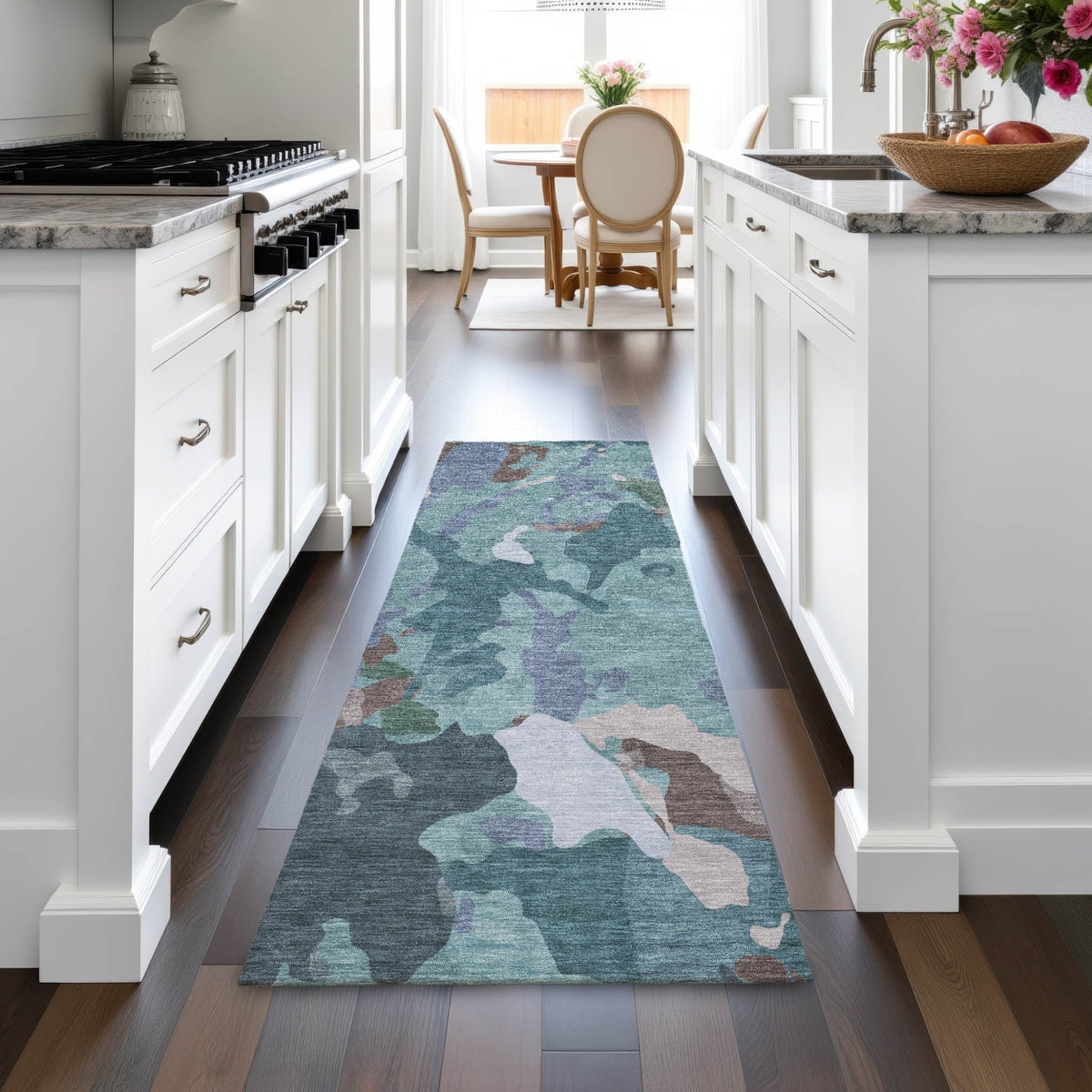 Addison Chantille ACN2161 Modern Machine Made Transitional Teal Rug