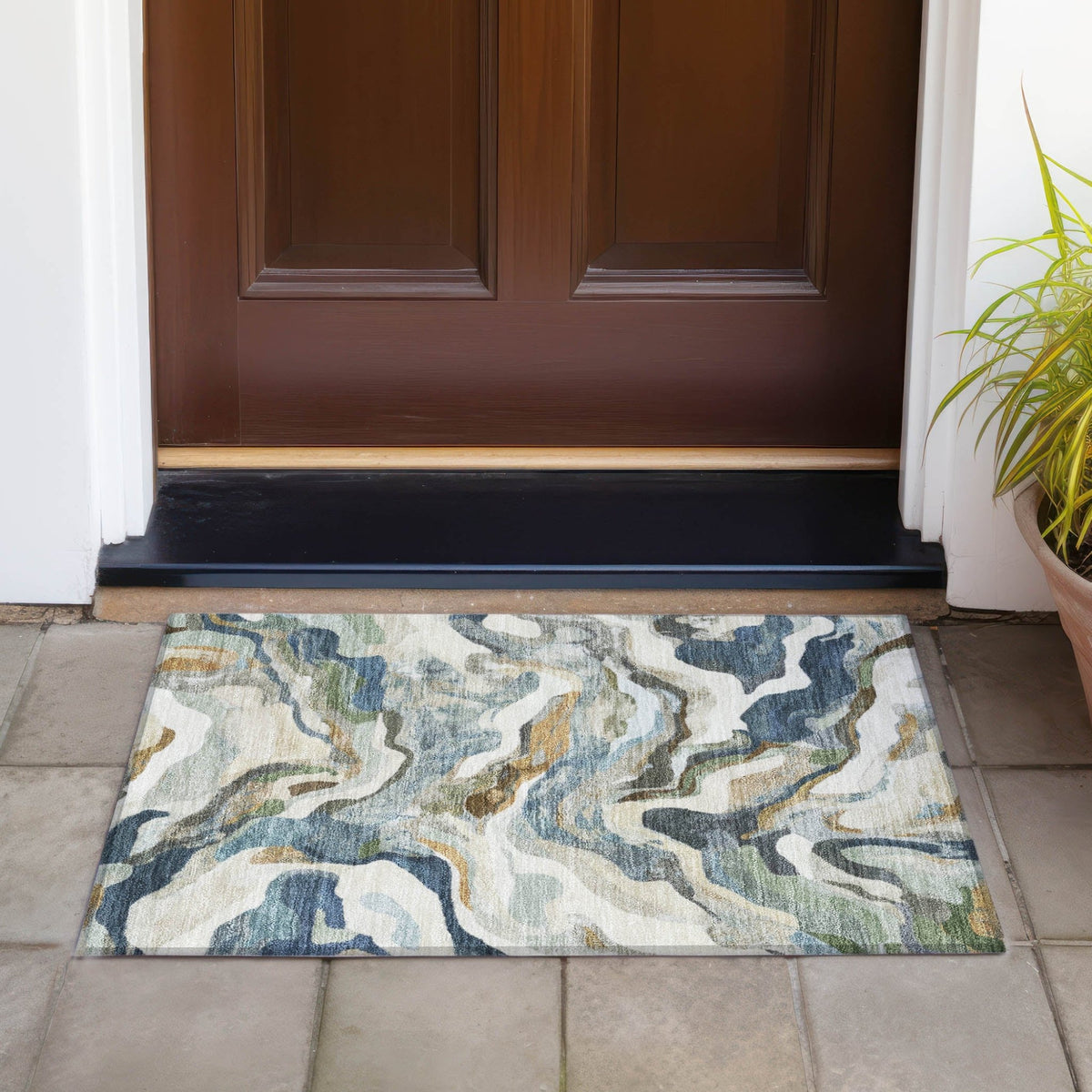 Addison Chantille ACN2162 Modern Machine Made Transitional Denim Rug