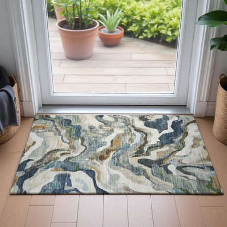 Addison Chantille ACN2162 Modern Machine Made Transitional Denim Rug
