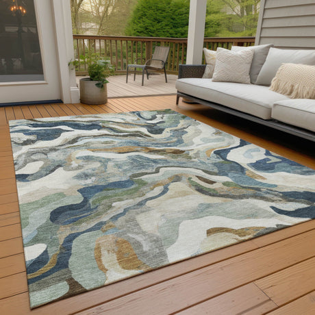 Addison Chantille ACN2162 Modern Machine Made Transitional Denim Rug