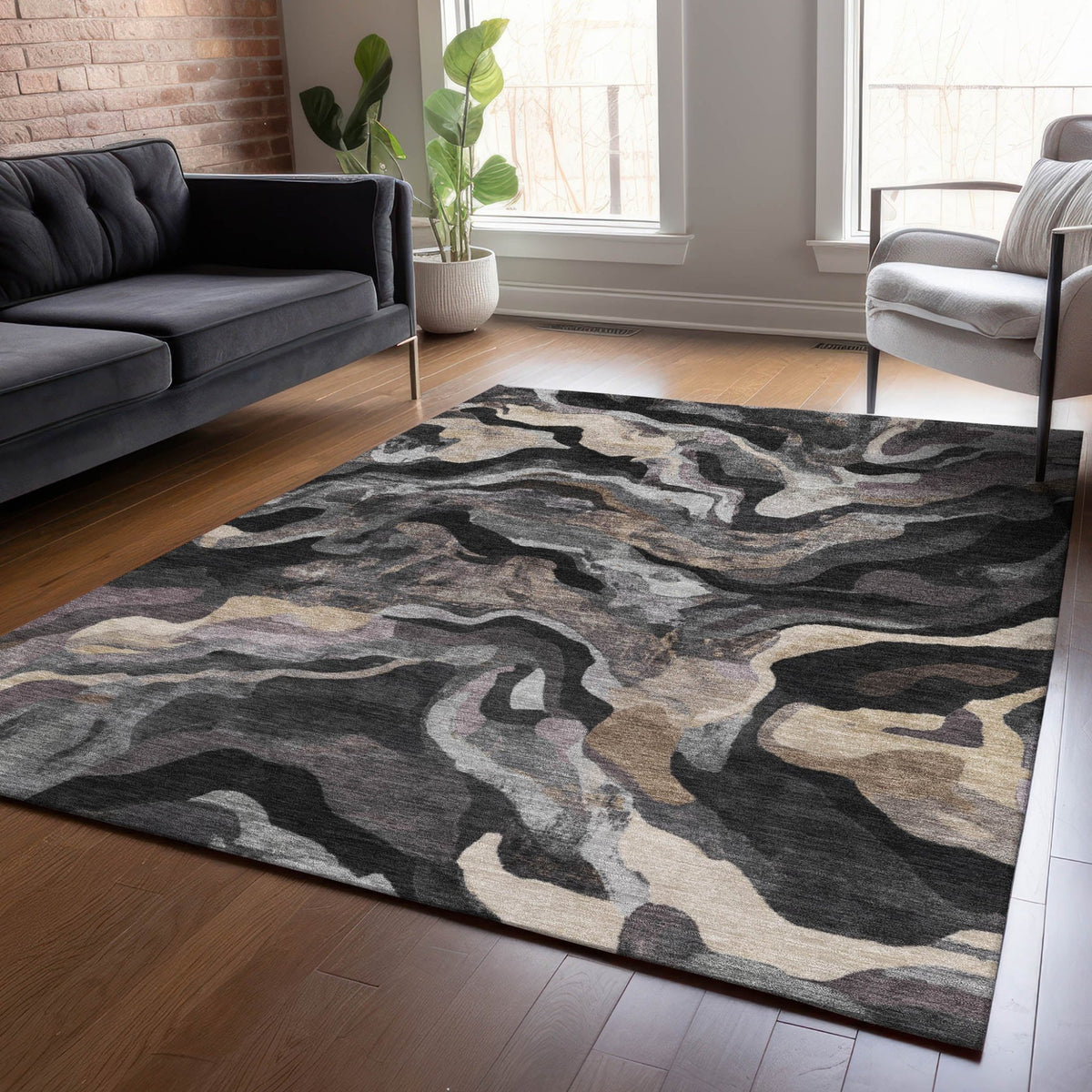 Addison Chantille ACN2162 Modern Machine Made Transitional Granite Rug