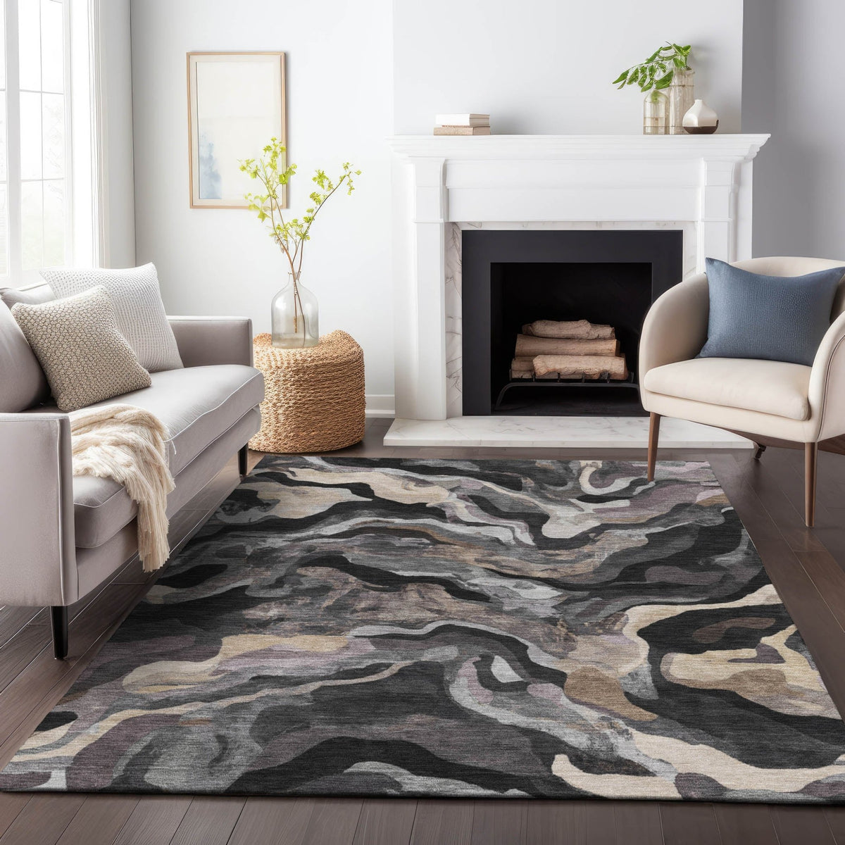 Addison Chantille ACN2162 Modern Machine Made Transitional Granite Rug
